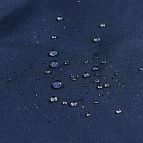 HOMTRYLIC Navy Blue Shower Curtain W180 x L220cm Plain Fabric Shower Curtain for Bathroom Water Repellent Extra Long Bath Shower Curtain Set with 12