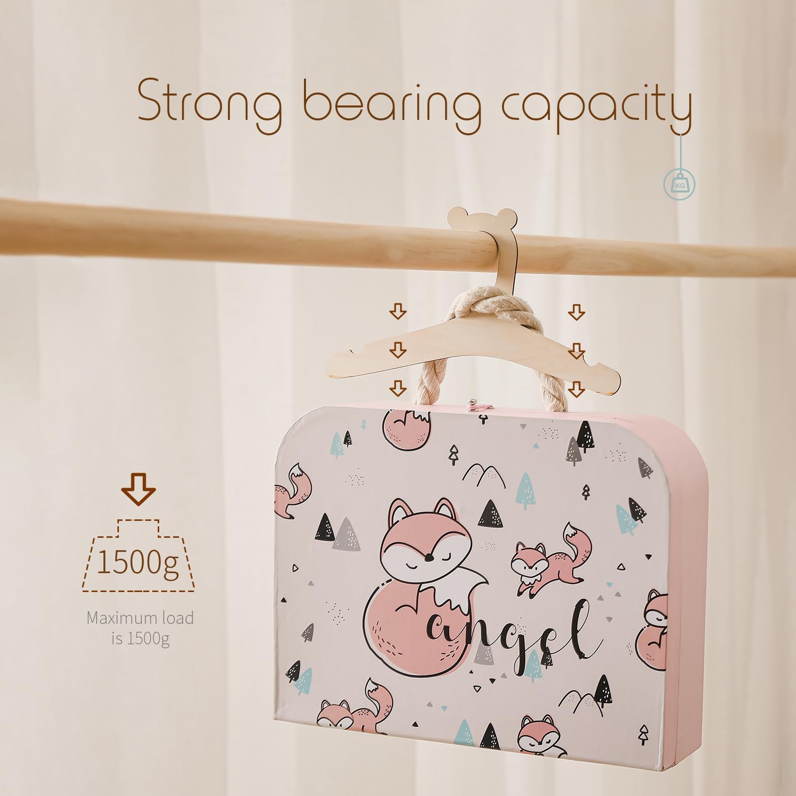 10 Pcs Baby Hangers, Baby Coat Hangers, Cute Shape Kids for Clothes, Vests, Blouses and Pants