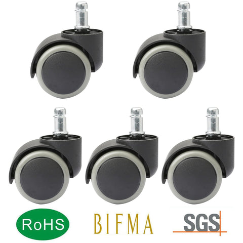 Chair Castors Heavy Duty Chair Wheels heedpeiur 5 Pcs Rubber Castors