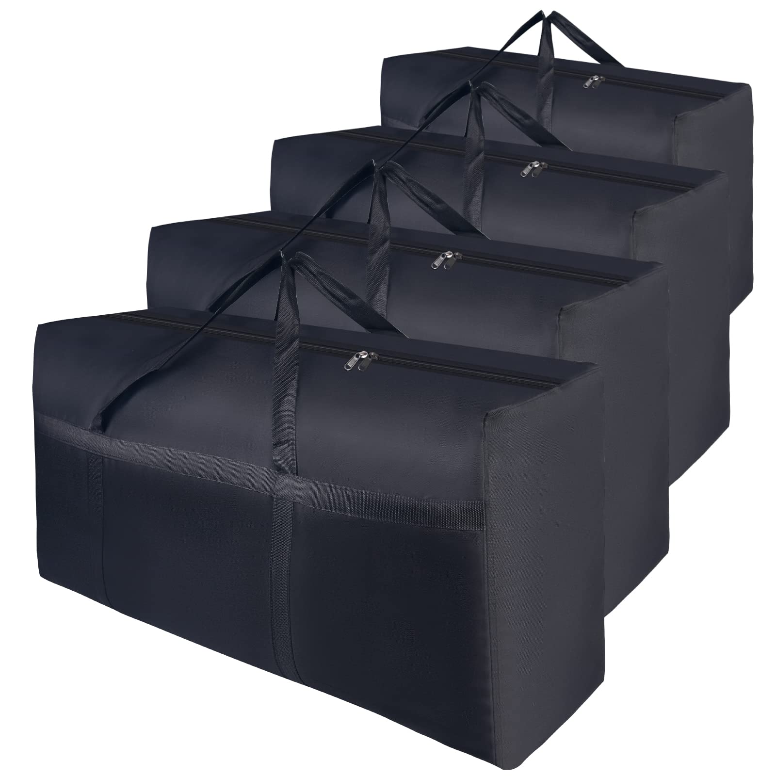 WAORZMK 100L Extra Large Moving Bags Heavy Duty Clothes Storage Bags 4 Pack
