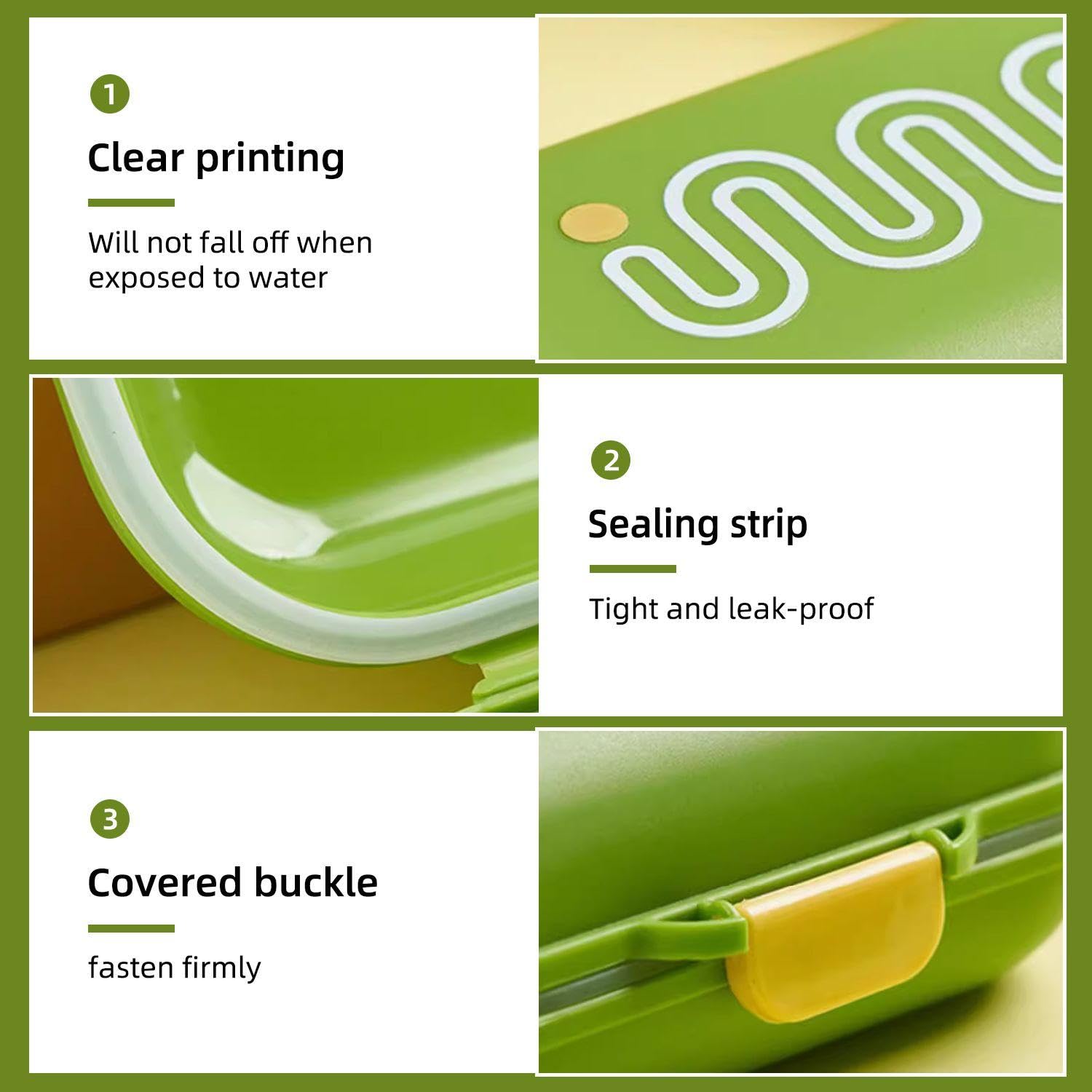 EOWVISN 3 Piece Soap Dish, Portable Soap Dish, Drain Soap Dish, Waterproof Soap Dish, Suitable For Travel, Camping, Gym, Bathroom, Etc.