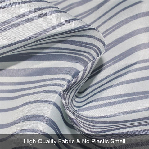 Lkw Ogechi 240x200 CM Waterproof Shower Curtain Big Dot, 180-300 CM Extra Wide Grey Shower Curtain Weighted Hem