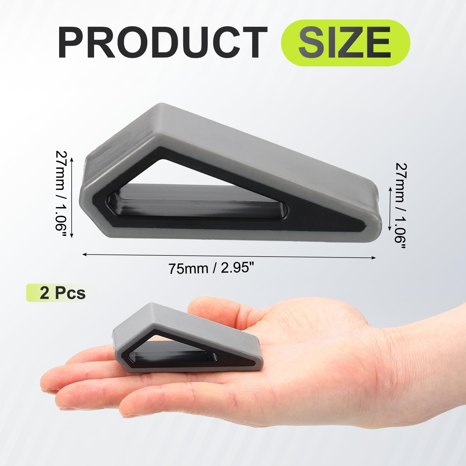 PATIKIL Laptop/Computer Keyboard Stand, 2-Pack Laptop Notebook Holder Portable Ventilated Anti-Slip for Desk Compact Cooling Notebook/Tablet, Gray