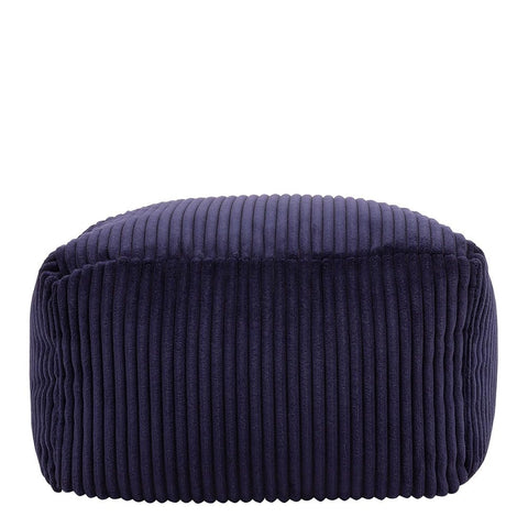 icon Amara Small Cord Bean Bag Footstool with Filling Included, Blue