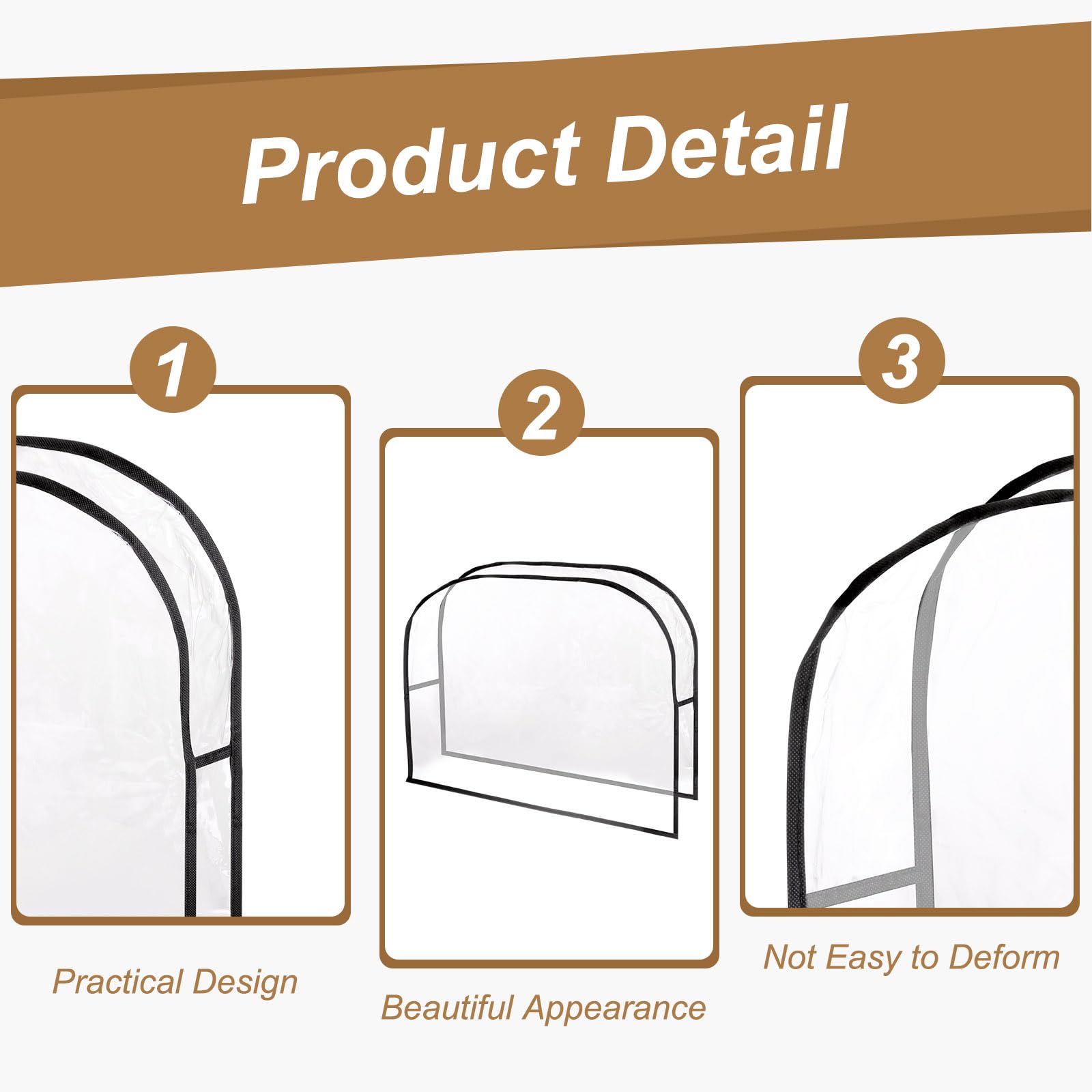 sourcing map Salon Chair Cover, 20" x 16" x 5" Clear Plastic Chair Back Cover Protectors Waterproof Seat Slipcovers for Most Standard Salon