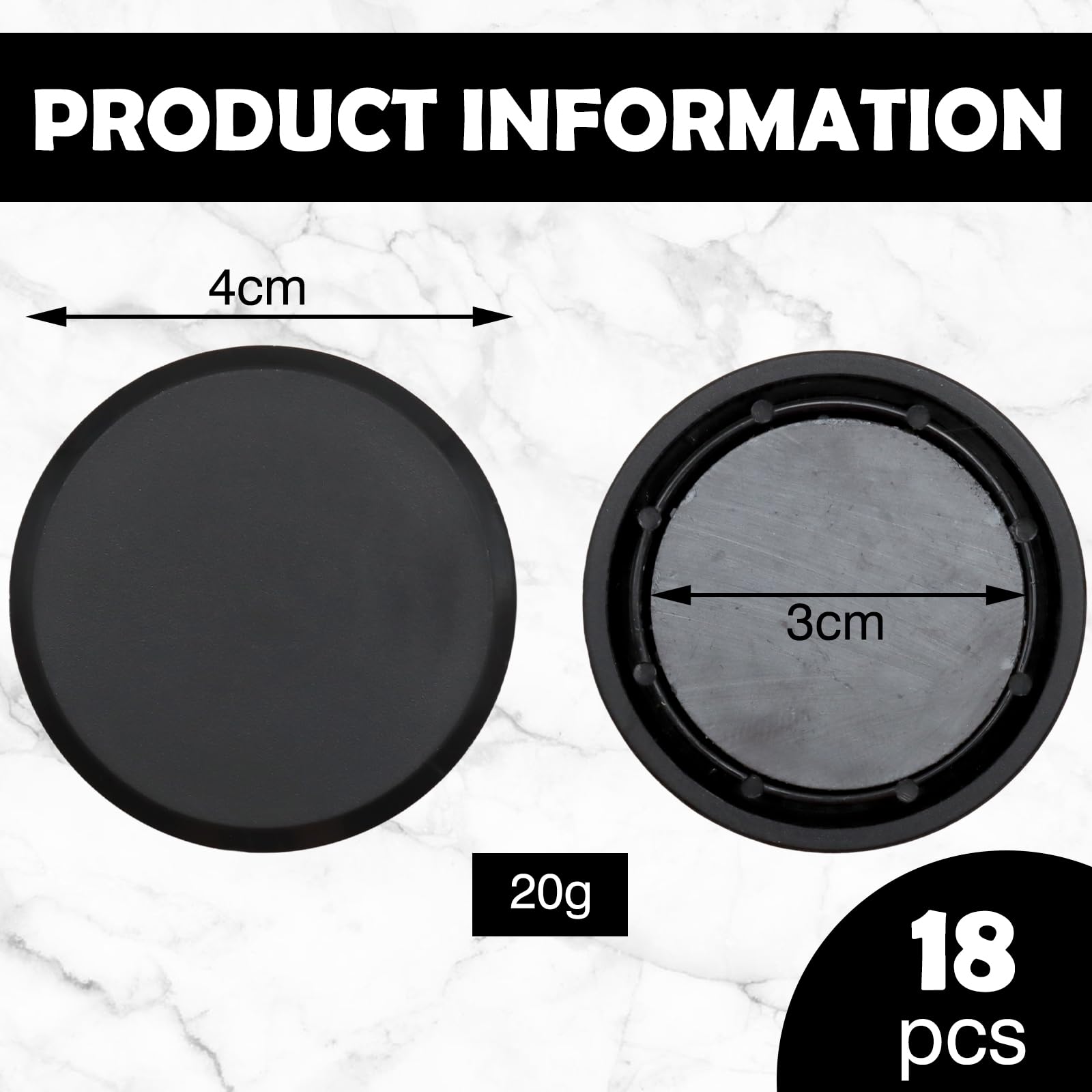 18 Pcs Magnetic Shower Curtain Weights, Strong Shower Curtains Magnets Curtain Weights Bottom No Sew