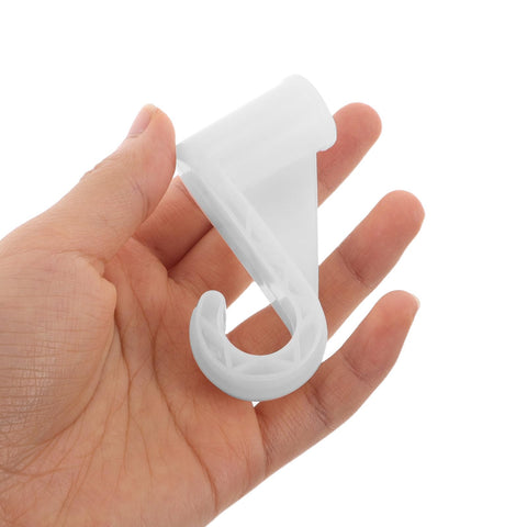 Outanaya 10 pack Wardrobe Hook Clothes Rod Bracket Support Closet Rod Holder Hooks Wardrobe Rail Support for Hanging Clothes Bedroom Hook Space