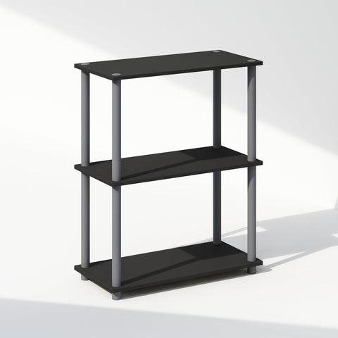 Furinno TURN-N-TUBE Book Shelf, 3-Tier Bookshelf, Bookcase with Multipurpose Compact Display Rack, 29.46 x 59.94 x 75.18 cm, for Living Room, Bedroom