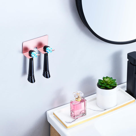 YAYINLI Toothbrush Holder Wall Mounted - Electric Tooth Brush Holder for Bathroom, Self Adhesive Non Screw Toothbrush Head Holder