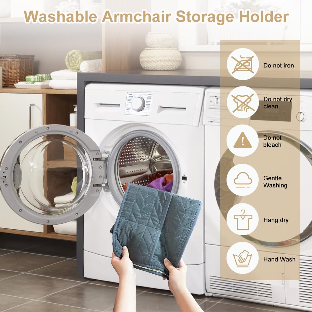 SITAKEGS Waterproof Sofa Armrest Organizer Couch Armchair Caddy Storage Bag