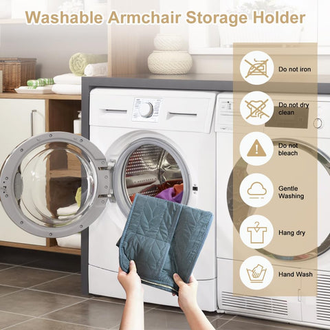 SITAKEGS Waterproof Sofa Armrest Organizer Couch Armchair Caddy Storage Bag