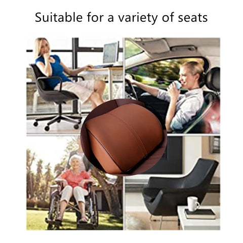 HUARXUNEG Comfortable lumbar support pillow with ergonomic design and memory foam, back support for back pain relief, suitable for office chairs