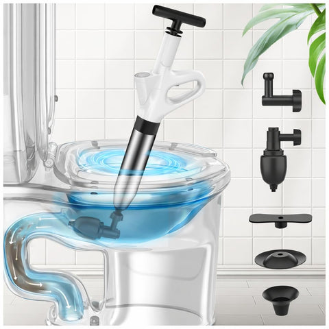 Toilet Unblocker Heavy Duty, Drain Unblocker, Sink Plunger (Off-white)
