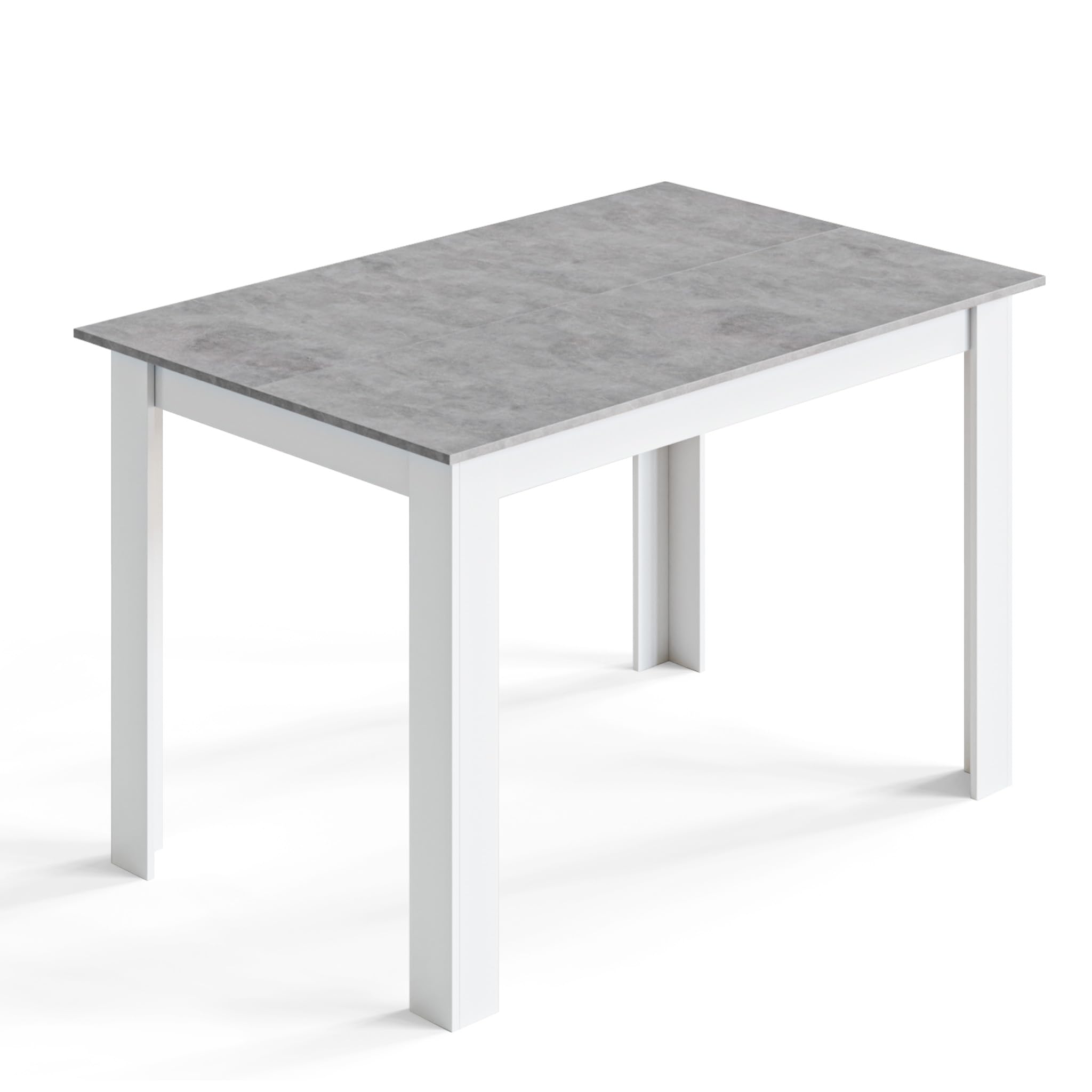 Mondeer Dining Table, Kitchen Table for 4 People, 120W x 80D x 75H cm