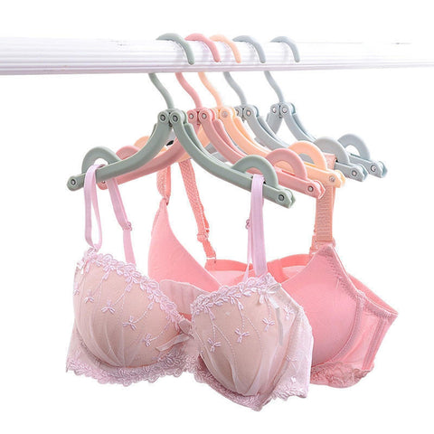 20pcs Folding Clothes Hangers, 4 Colors Travel Hangers Foldable