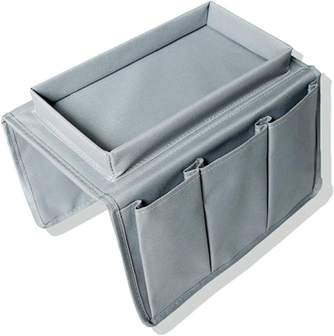 QCHOMEE Sofa Armrest Organizer with Cup Holder Couch Tray Armchair Caddy Pockets Storage Arm Rest Chair Desk Sofa Organiser TV Remote Control Holder