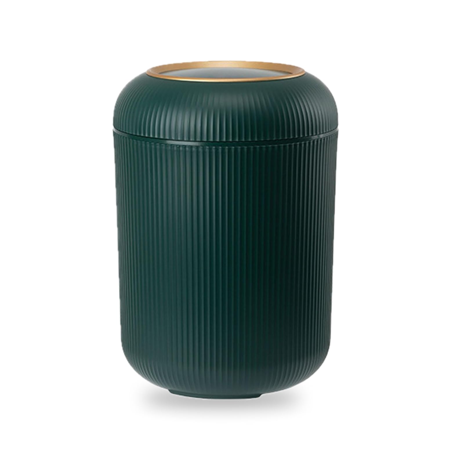 LOVIVER Waste Bin Wastebasket Dustbin Versatile Waste Paper Bucket Desktop Trash Can for Countertop Dresser Coffee Table Living Room, green