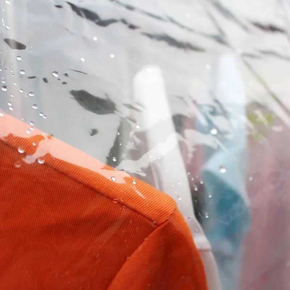 Ruibo Clear Clothes Rail Cover with 2 Durable Zippers Waterproof Dustproof Clothes Rail Cover Medium 150 x 50 x 152 cm