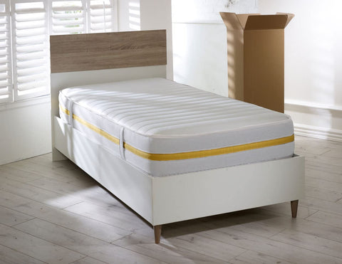 Starlight Beds Lunar Luxe White Sprung Hybrid Single Mattress