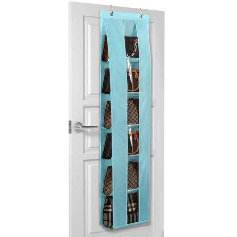 Lirex Over the Door Purse Organizer, Space-Saving Handbag Storage Purse Organizer Clothing Closet Purse Hanger for Scarves, Hats, Legging Organizer