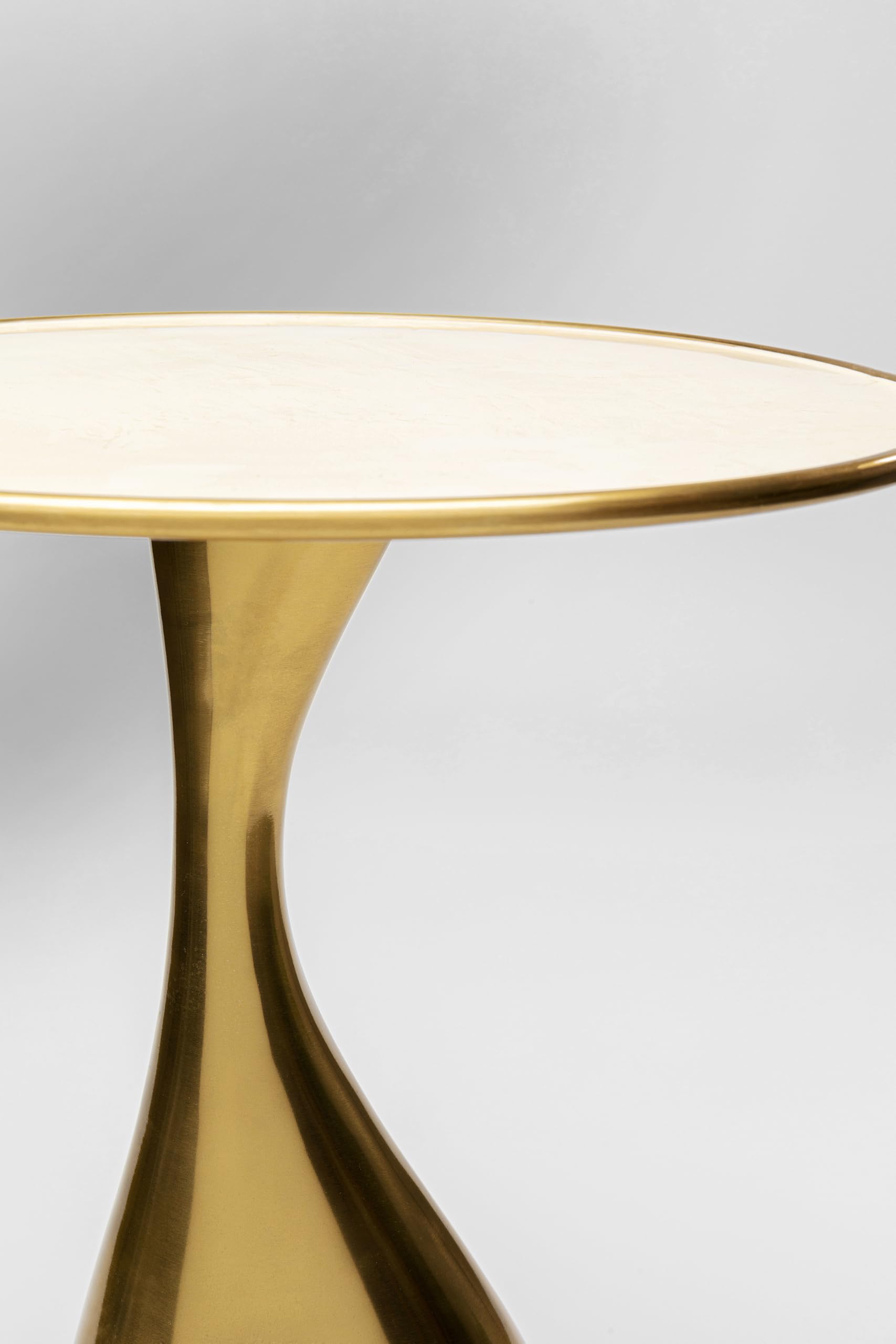 KARE Design Side Table Spacey, Gold, Round, 36 cm Diameter