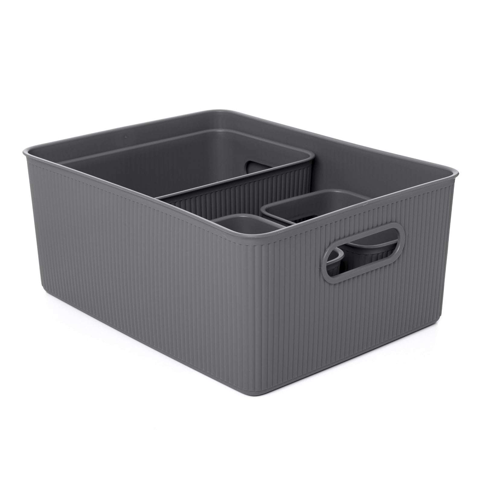 TATAY Storage Basket Baobab 29.4x38.5x16 cm Set of 4 Organiser Boxes