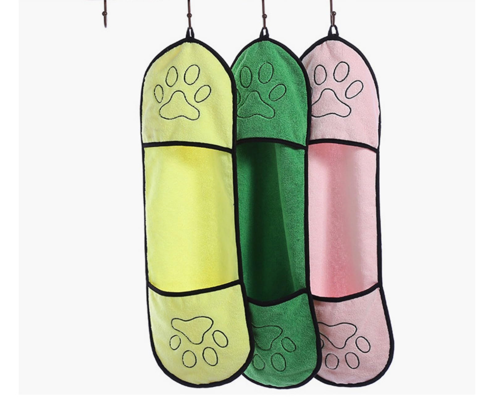 CHUANGOU Pack of 2 Pet Bath Towel, Pet Towel, Microfibre Pet Bath Towel, Dog Towel, Quick-Drying Pet Drying Towel,Dog Towel Super Absorbent Dog Towels
