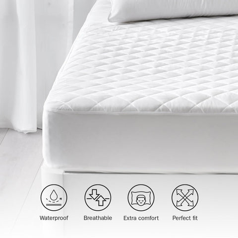 Pikolin Home - Mattress Protector / Padded Waterproof Mattress Dust Mites Cover, 190x200cm-Bed 180