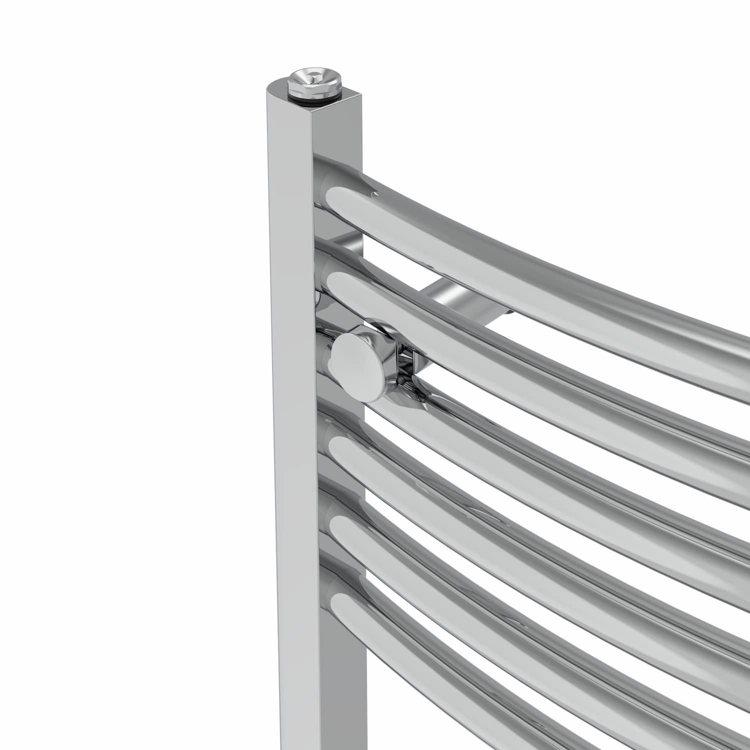 Warmehaus Curved Heated Towel Rail Chrome Radiator 1800x400mm