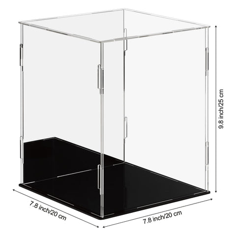 Dezzer Acrylic Display Case with Black Base for Collectibles