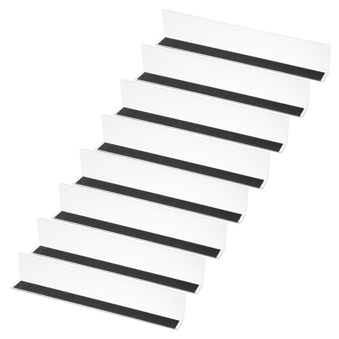 PATIKIL 8 Pack Shelf Dividers for Closet Organization, 13.8x1.6x2.4 Acrylic Magnetic Closets Separator Kitchen Cabinet Shelves Under Bed Blocker for