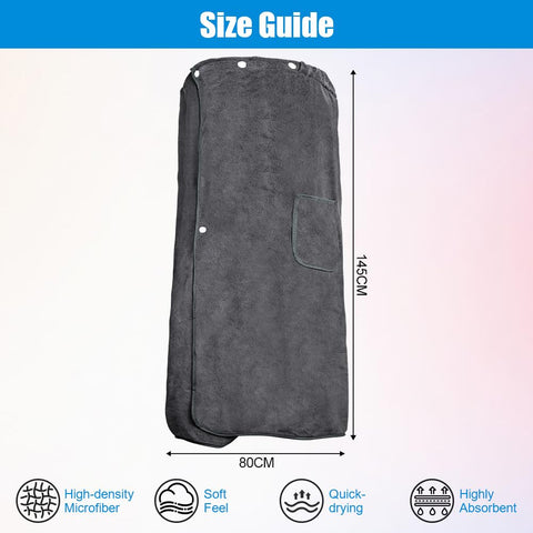 AOOSA Bath Towel Body Wrap for Women, Quick Dry Microfibre Bath Wrap Towel