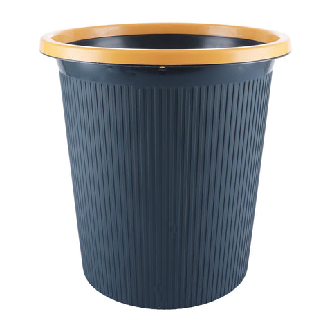 ASelected 16L Plastic Waste Paper Basket, Blue Round Small Trash Can Wastebasket Garbage Paper Bin For Kitchen Home, Bedroom, Bathroom, Cabinet