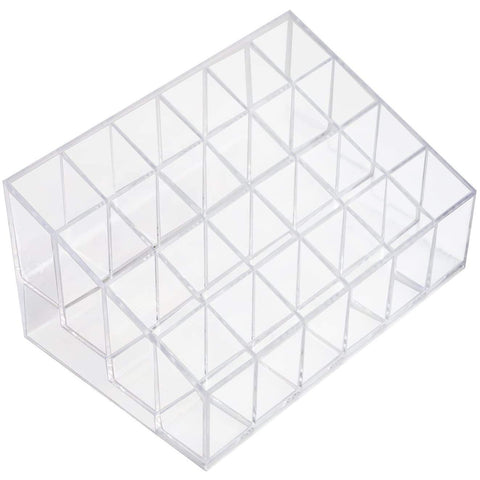 Shiwaki 24 grid transparent plastic storage box household small items storage box transparent crystal box item display stand