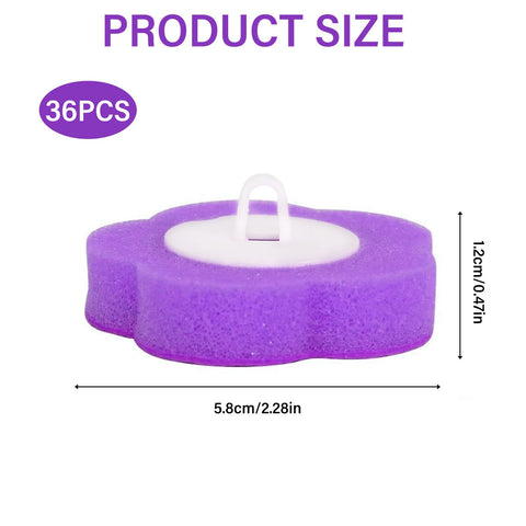 Disposable Toilet Brush Refills,30 Pcs Toilet Wand Replacement Heads-Purple