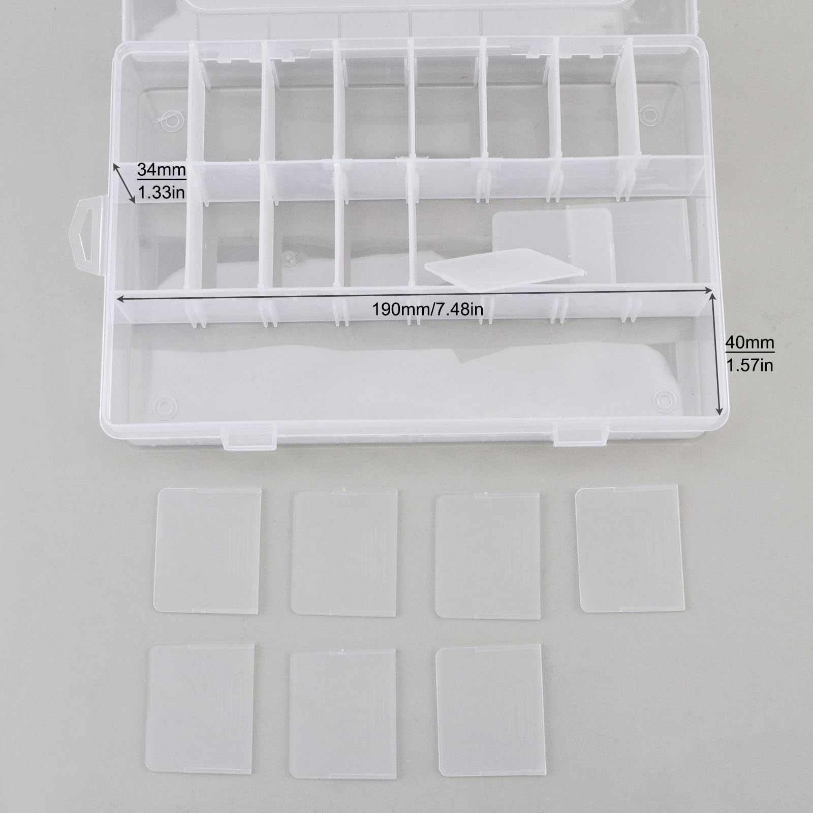 OriGlam 24 Compartment Electronic Components Storage Box Case, SMD SMT Case, Electronic Component Boxes
