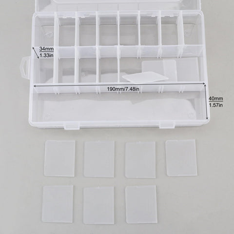 OriGlam 24 Compartment Electronic Components Storage Box Case, SMD SMT Case, Electronic Component Boxes