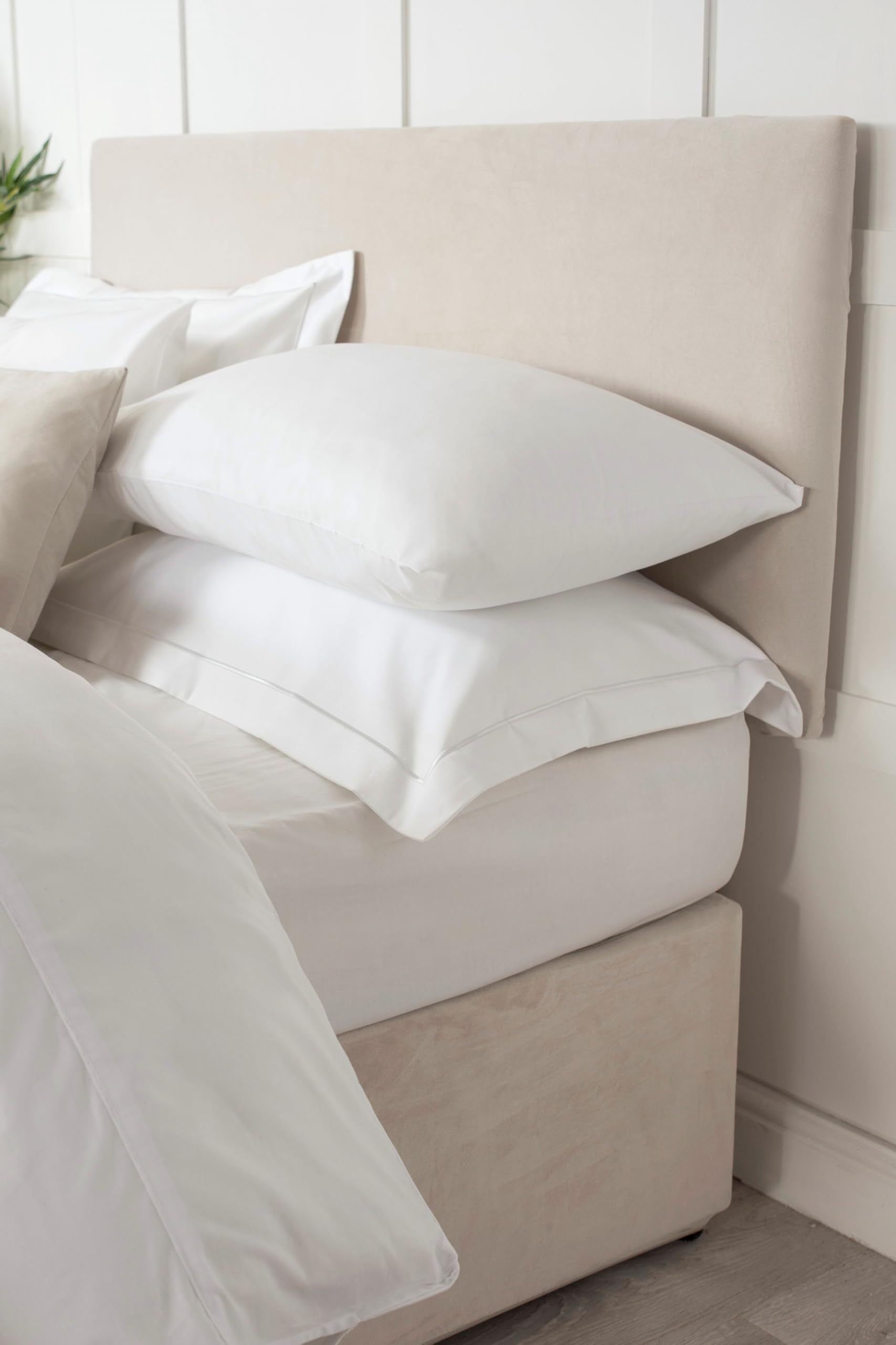 Belledorm Faux Suede Headboard Cover (Linen, Double)