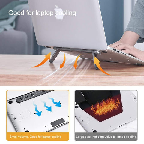 nediea Mini Laptop Stand for Desk, Keyboard Feet Riser, Laptop Cooling