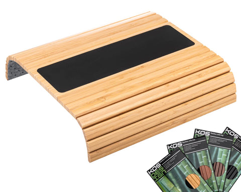 Bamboo Sofa Arm Tray - Anti-Slip, Flexible for All Armrests - Durable Couch Arm Table with Elegant Design, Natural Color, Fits Any Interiors