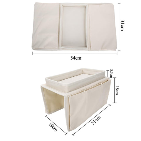 Sofa Armrest Tray Sofa Caddy Armchair Remote Control Holder Sofa Couch Caddy Pocket Organizer TV Organizer Sofa Organizer Bed Caddy with 6 Pockets