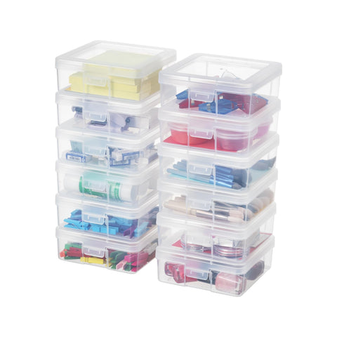 novelinks Plastic Small Storage Containers for Organizing, Mini Tote Box
