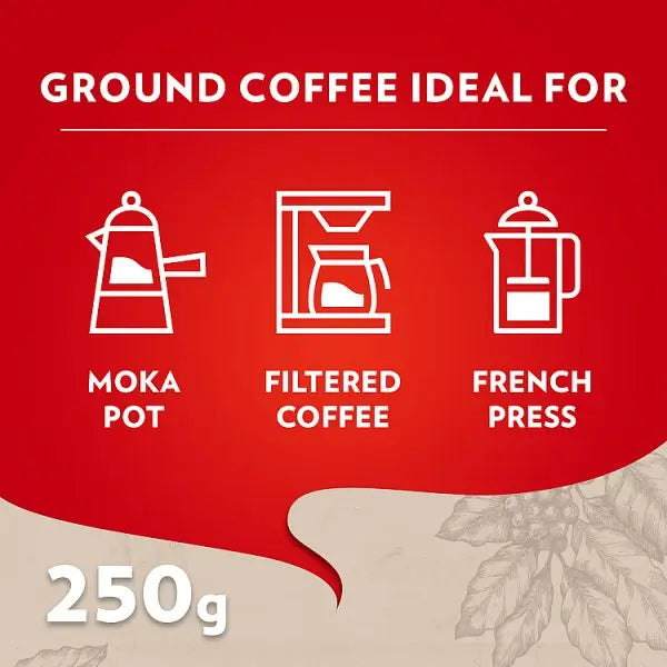 Lavazza Qualità Rossa Ground Coffee 250g (Case of 6)