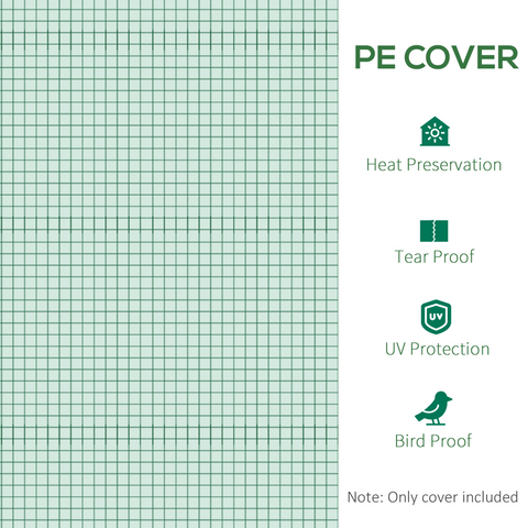 10x7ft Greenhouse Replacement Cover Winter