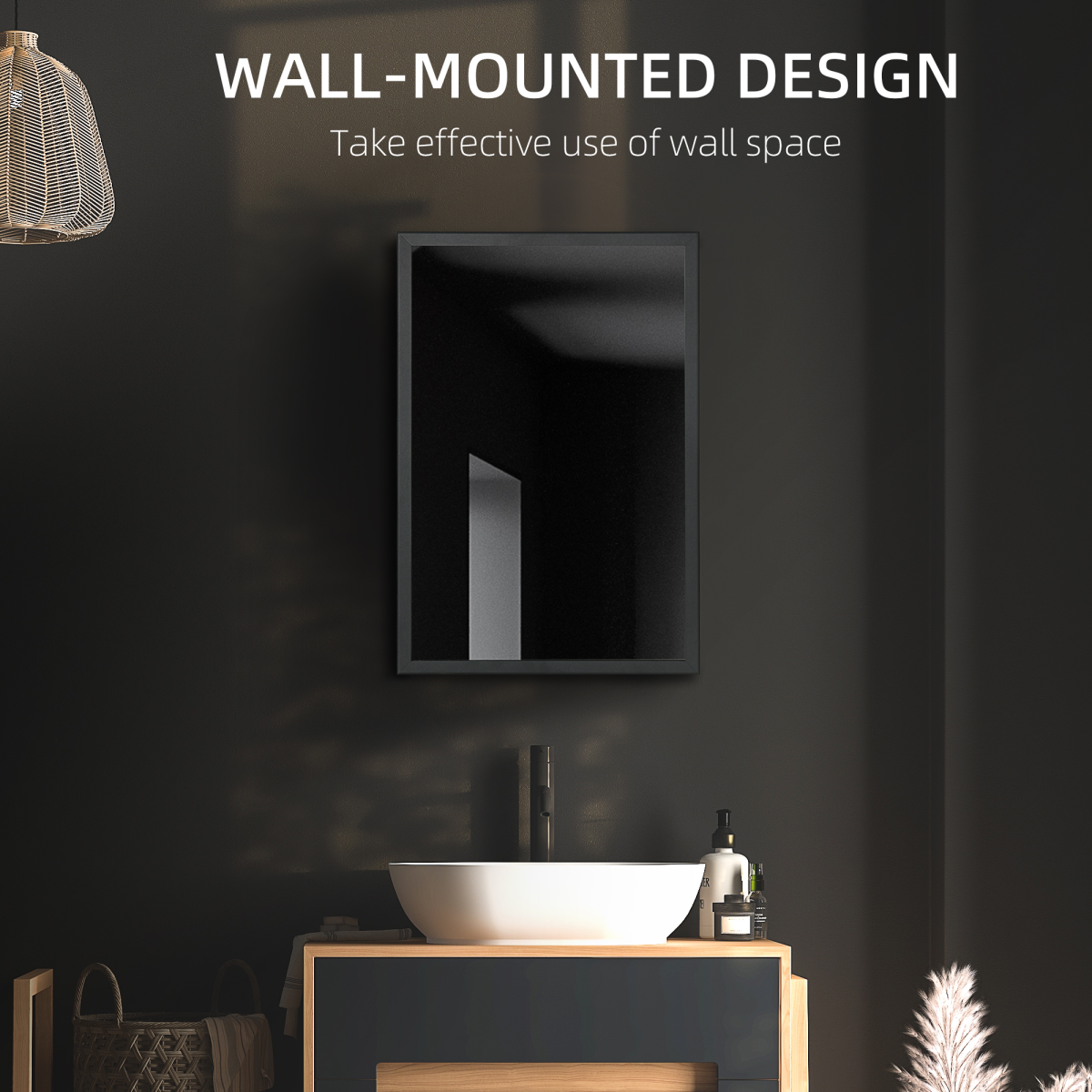 Bathroom Cabinet with Mirror ( Amazon Shipping)（Prohibited by WalMart）