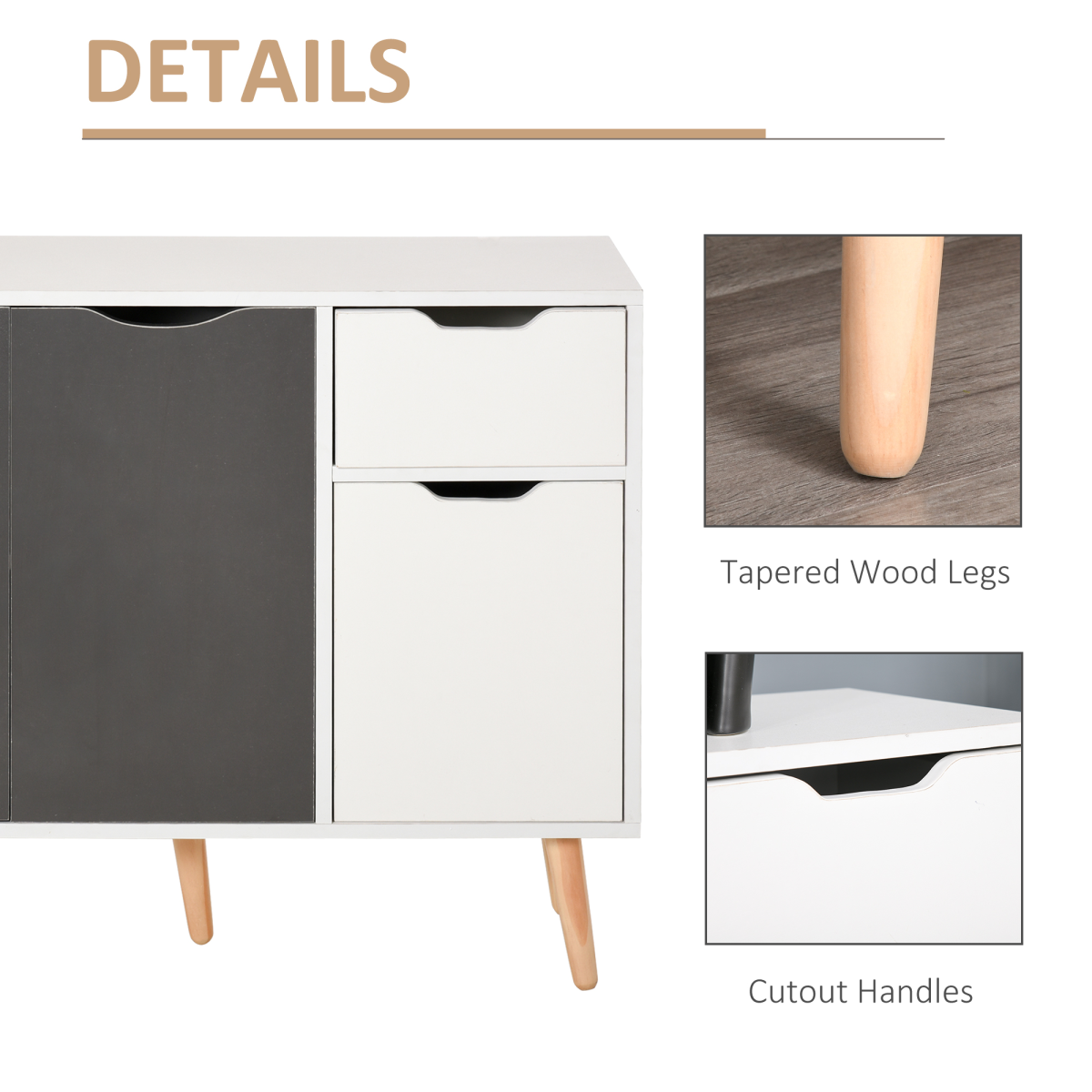Storage Cabinet Sideboard with Drawer Bedroom, Living Room, Home Office