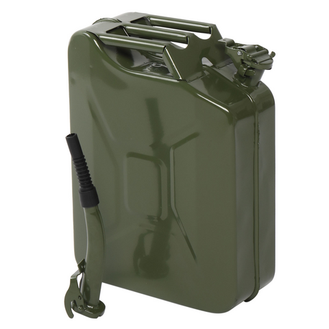 【Same Code：97686520】20L Portable American Fuel Oil Petrol Diesel Storage Can Army Green