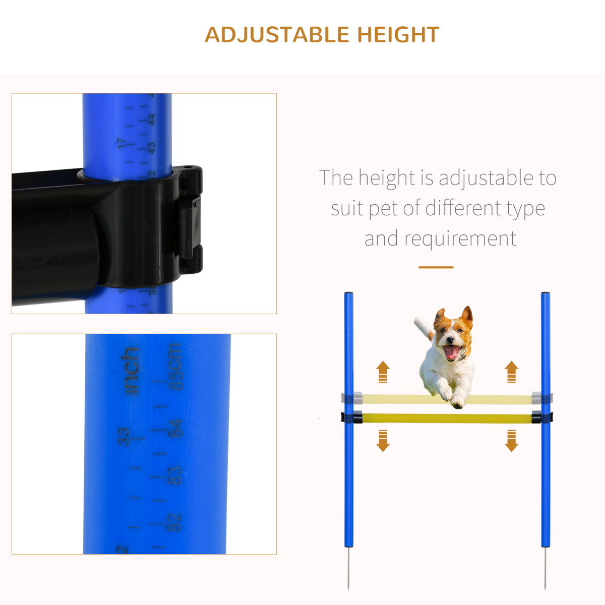 Pet Agility Training Equipment Dog Play Run Jump (Poles + Hurdle + Tunnel +