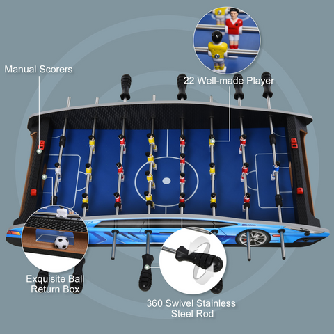 2ft Foosball Table Arcades Competition Sized for Kids, Adults, Indoor HOMCOM