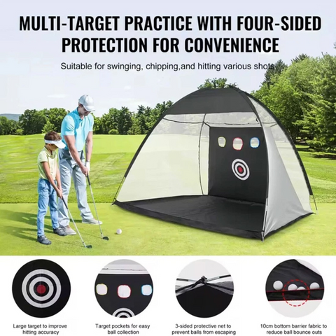 10x7ft Golf Practice Net Golf Hitting Aid Training Driving Chipping Indoor Out